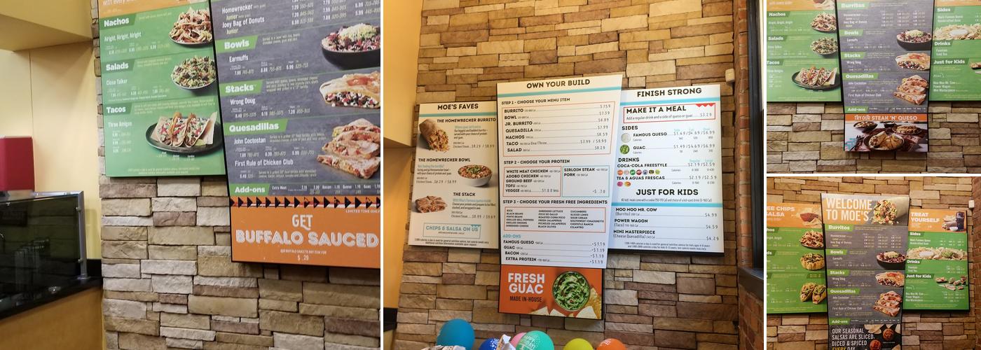 Moe's Southwest Grill Menu