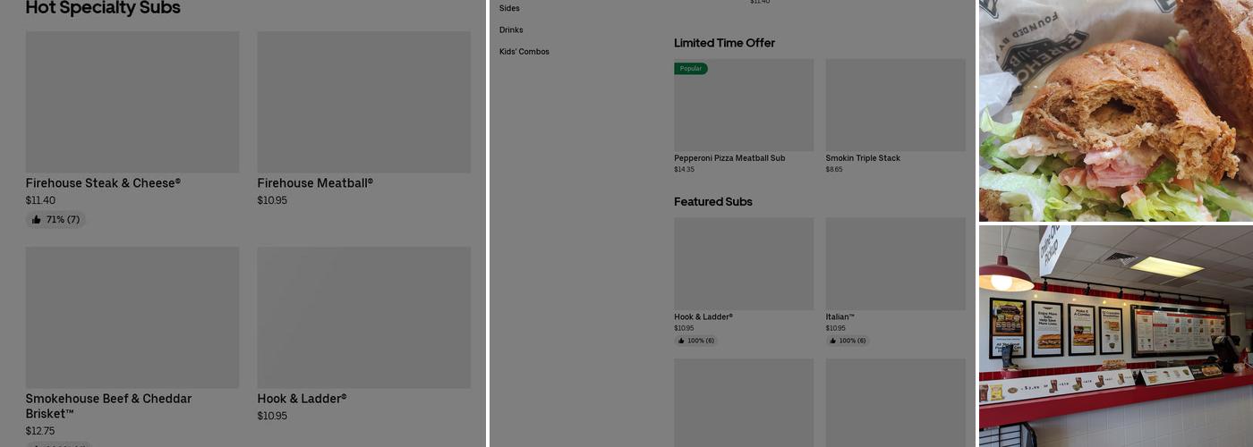 Firehouse Subs Keagy Rd. Menu