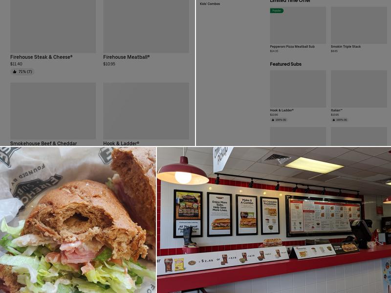Firehouse Subs Keagy Rd. Menu