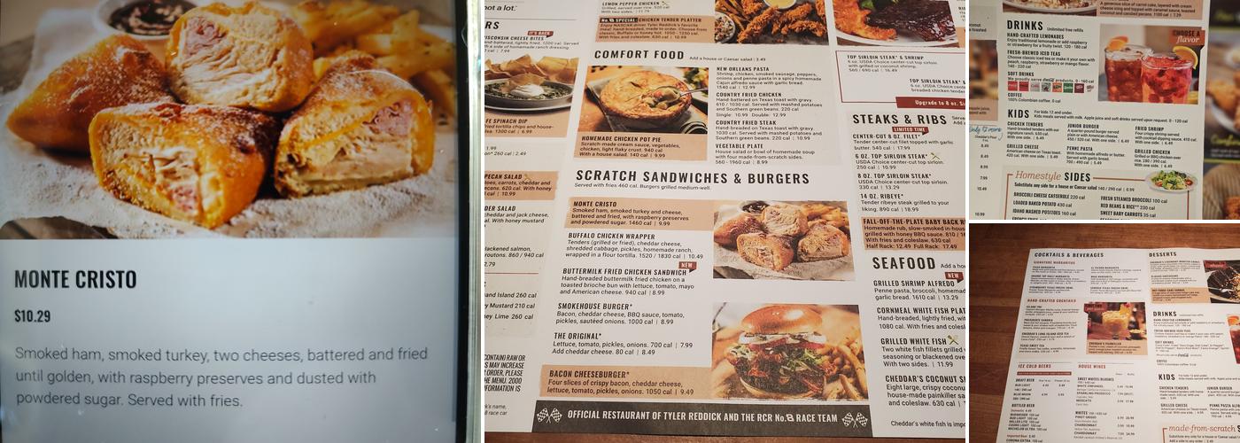 Cheddar's Scratch Kitchen Menu