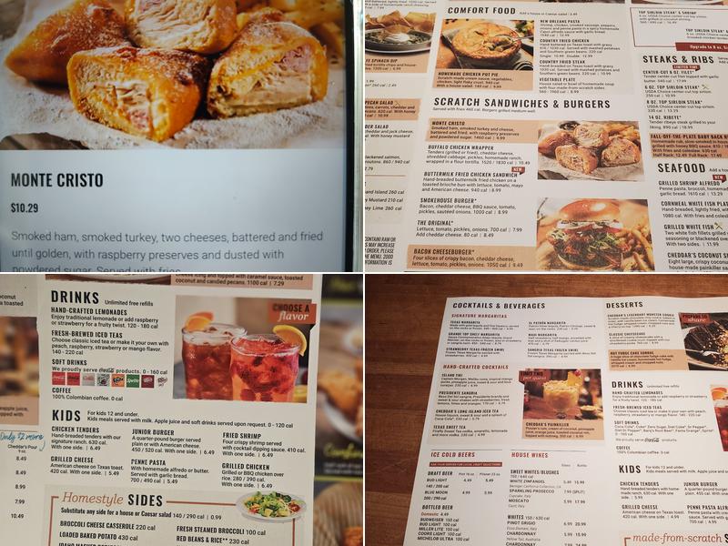 Cheddar's Scratch Kitchen Menu