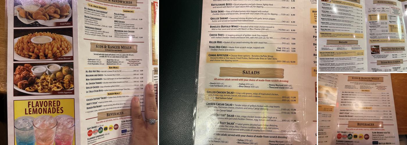Texas Roadhouse Menu