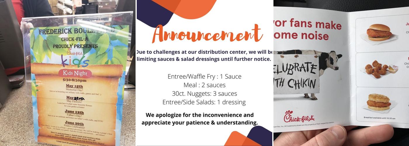Chick-fil-A Menu