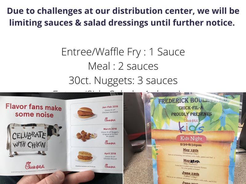 Chick-fil-A Menu