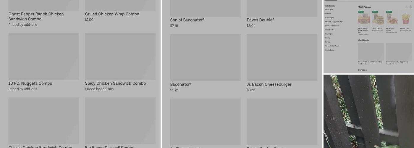 Wendy's Menu