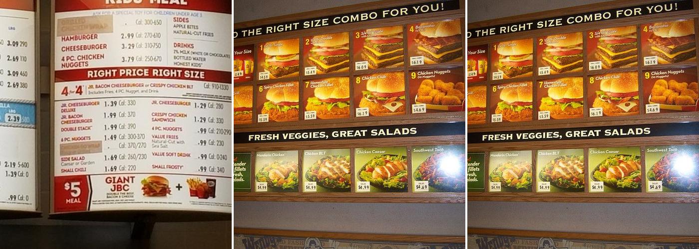 Wendy's Menu