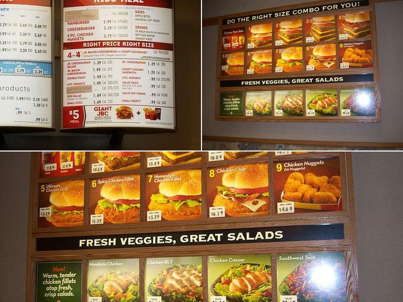 Wendy's Menu