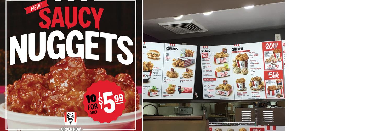 KFC Menu