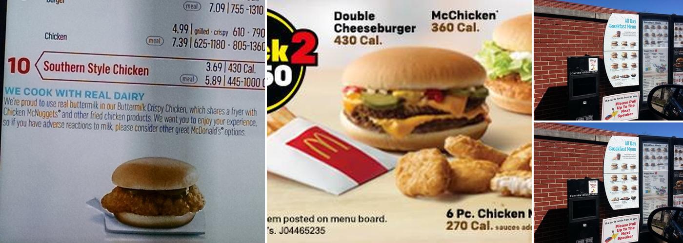 McDonald's Menu