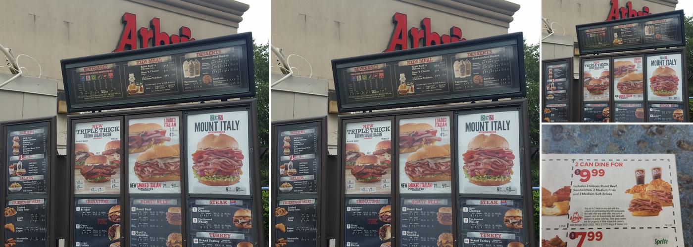 Arby's Menu