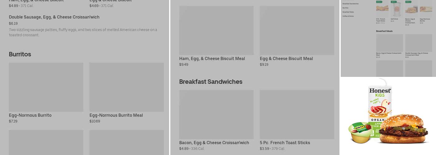 Burger King Menu