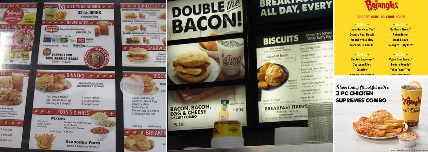 Bojangles Menu