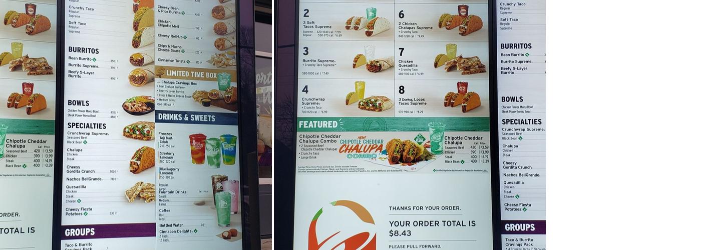 Taco Bell Menu