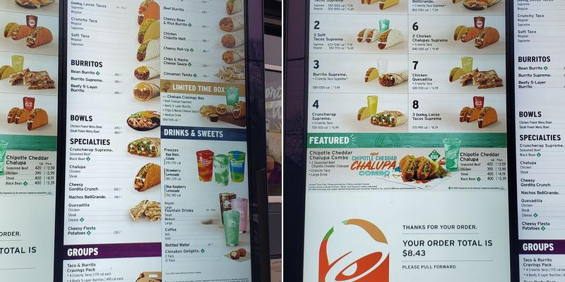 Taco Bell Menu