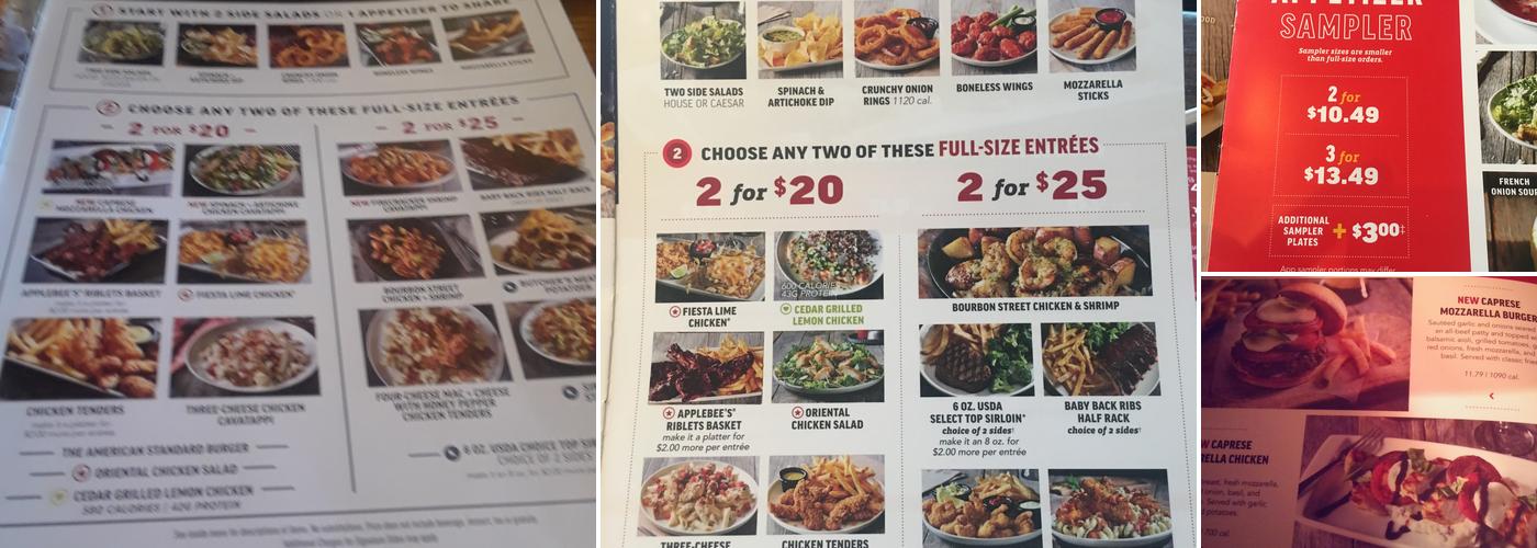 Applebee's Grill + Bar Menu