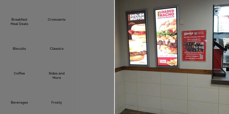 Wendy's Menu