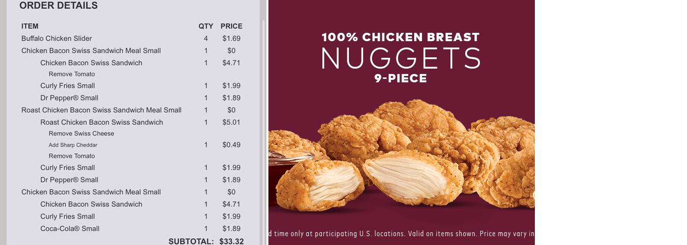Arby's Menu