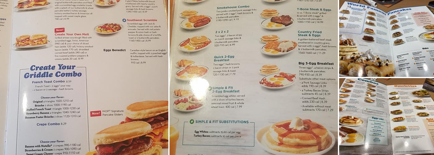 IHOP Menu
