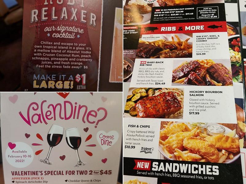 Ruby Tuesday Menu