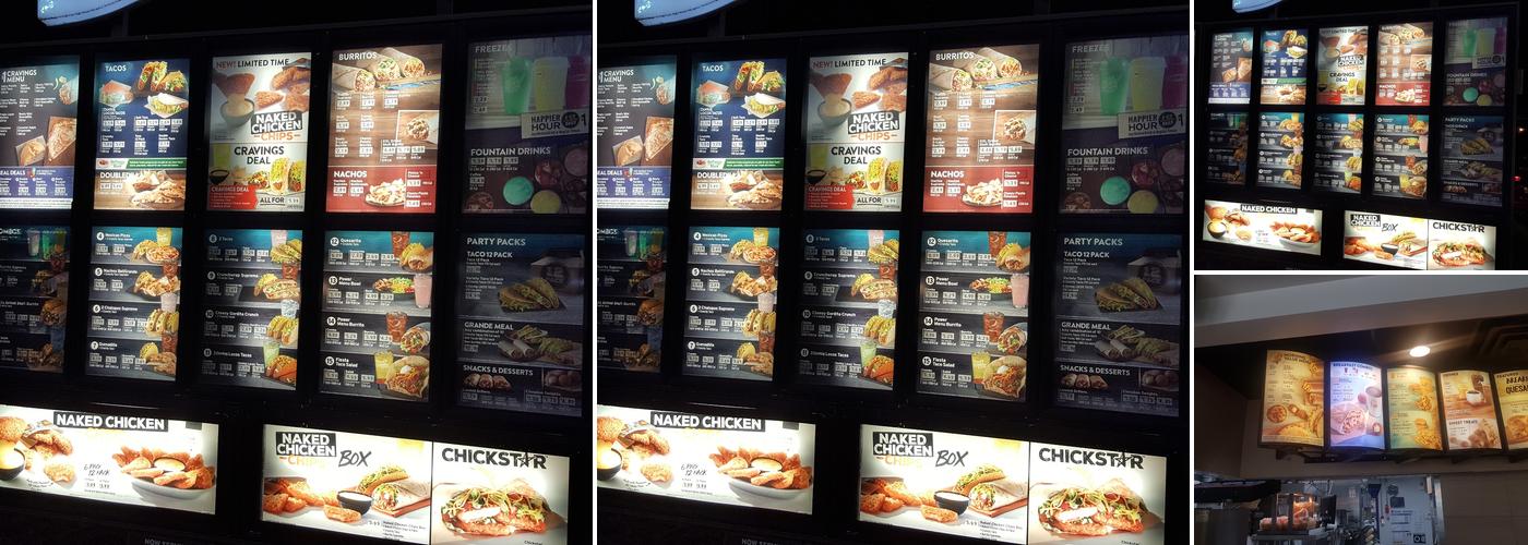 Taco Bell / Pizza Hut Menu