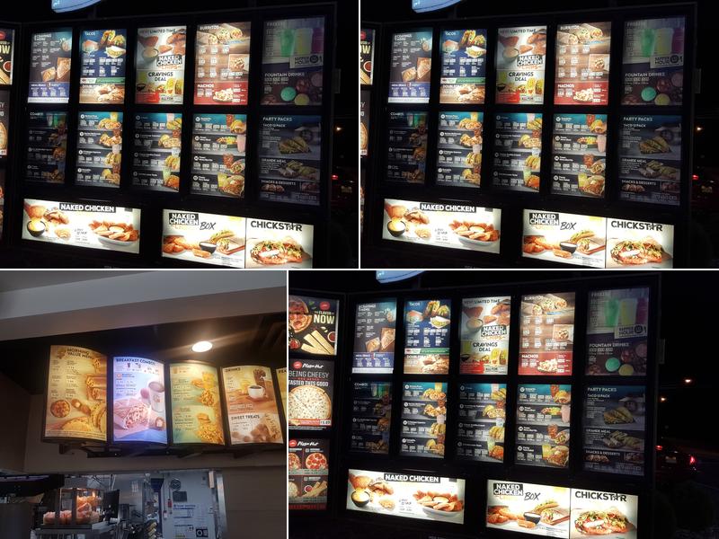 Taco Bell / Pizza Hut Menu