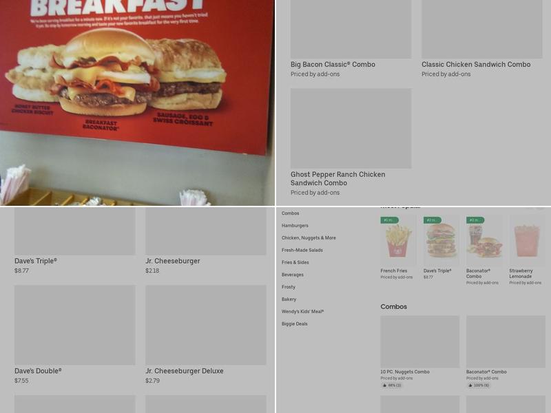 Wendy's Menu