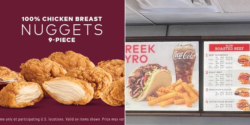 Arby's Menu