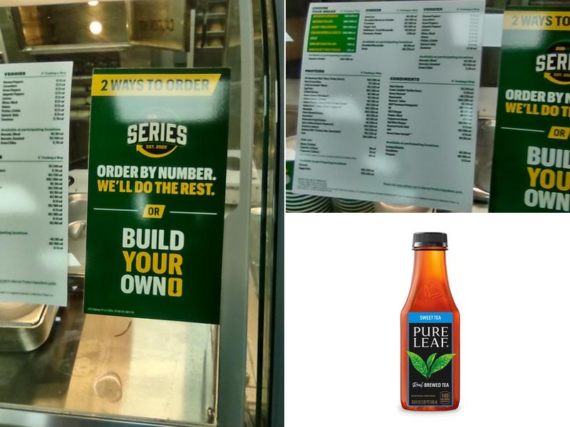Subway Menu