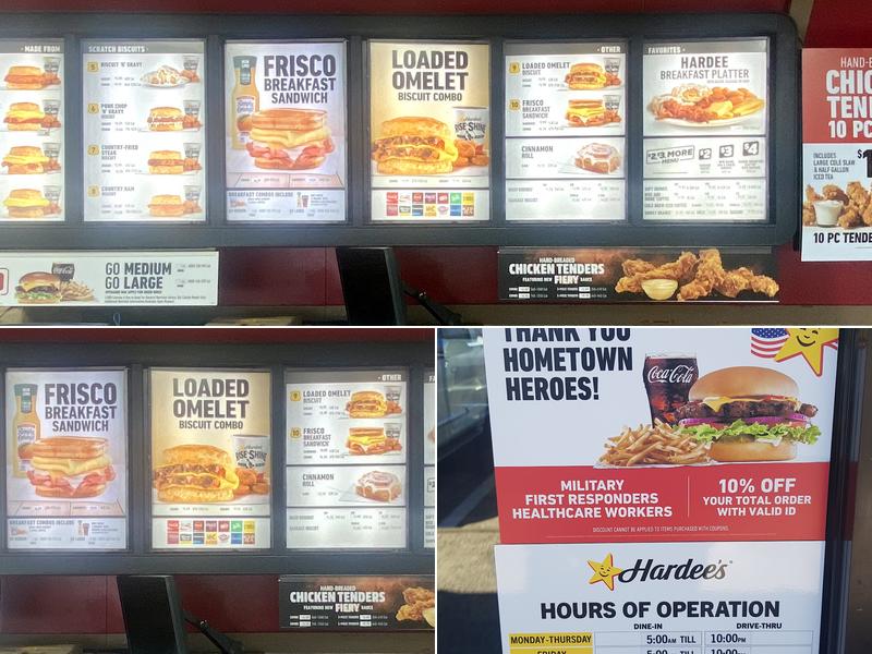 Hardee’s Menu