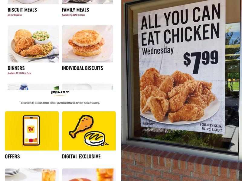 Bojangles Menu