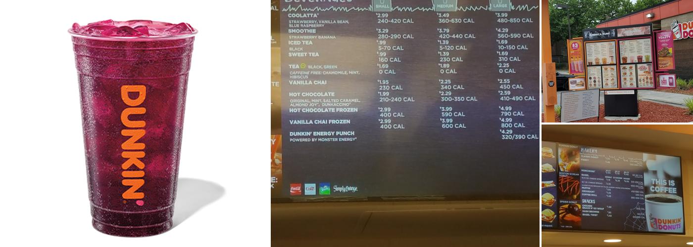Dunkin' Menu