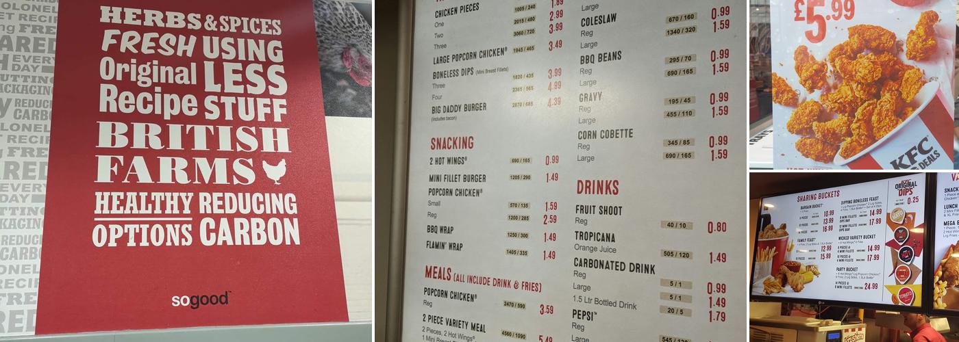 KFC Menu