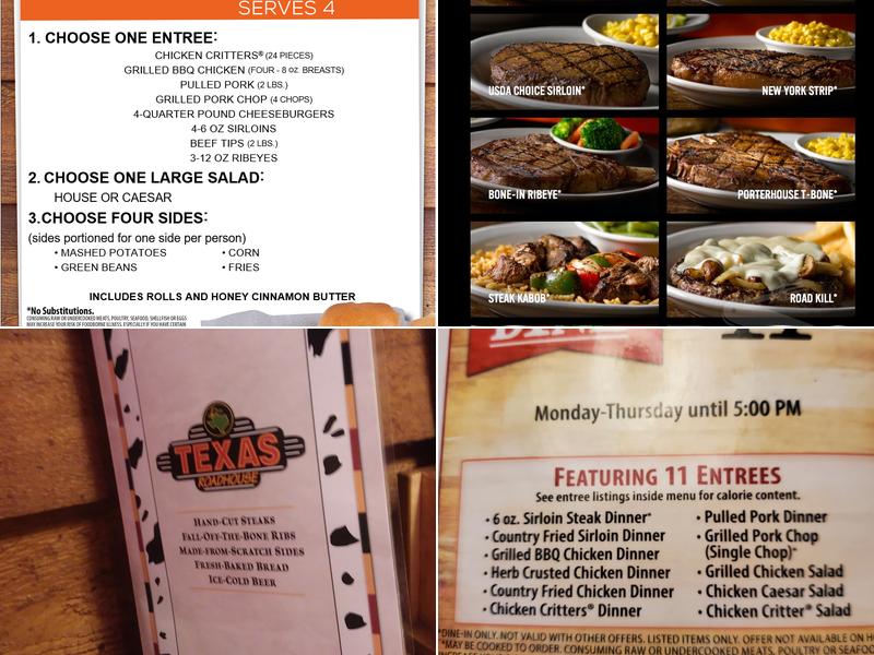 Texas Roadhouse Menu