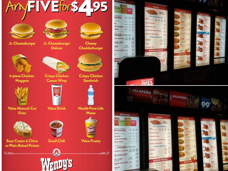 Wendy's Menu