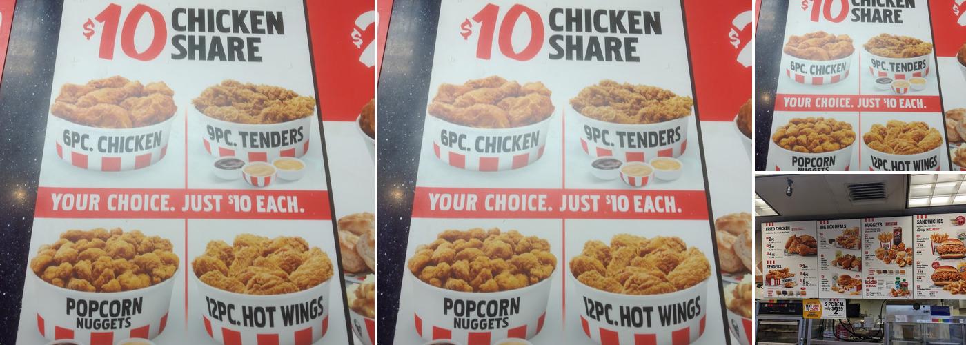 KFC Menu