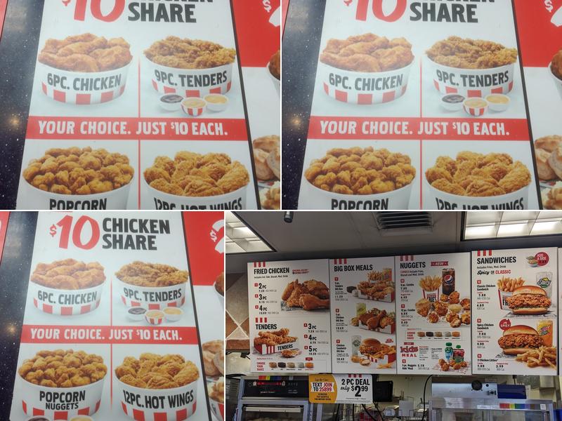 KFC Menu