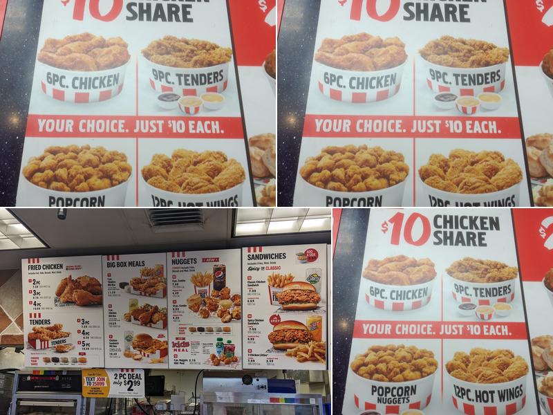 KFC Menu