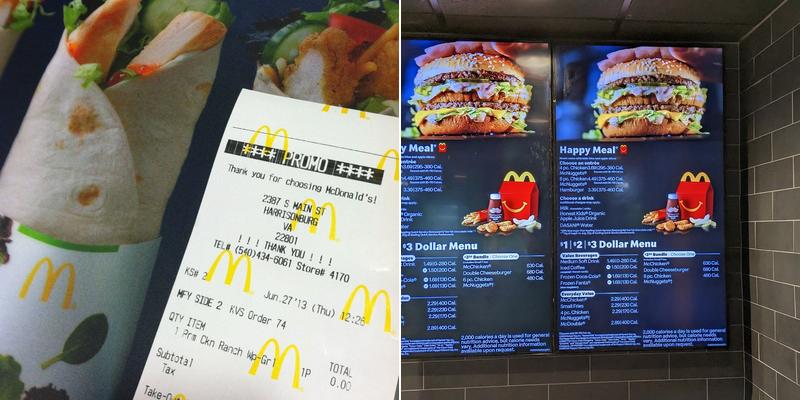 McDonald's Menu