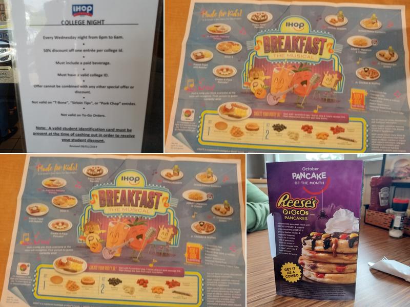 IHOP Menu