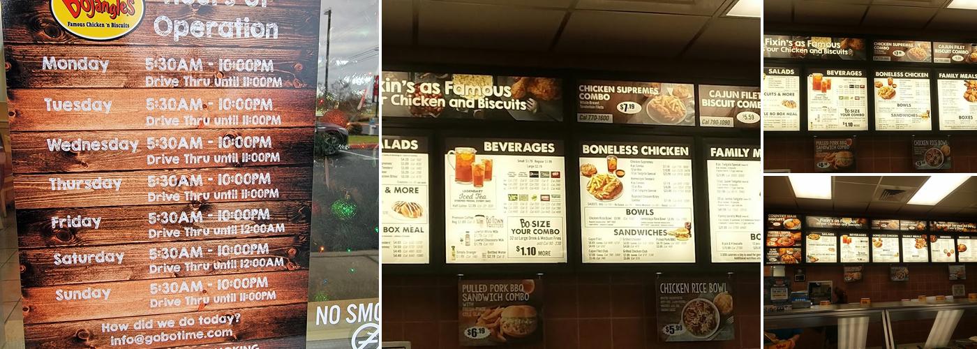 Bojangles Menu