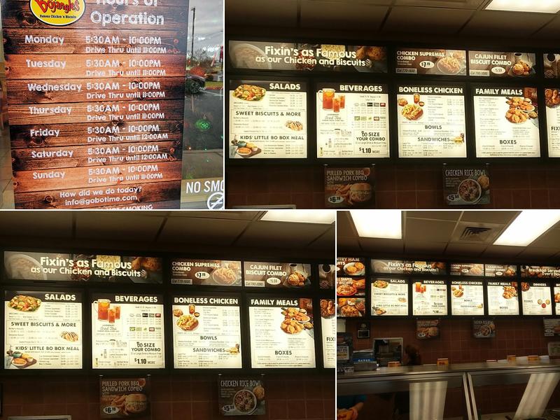 Bojangles Menu