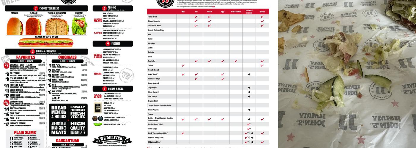 Jimmy John's Menu