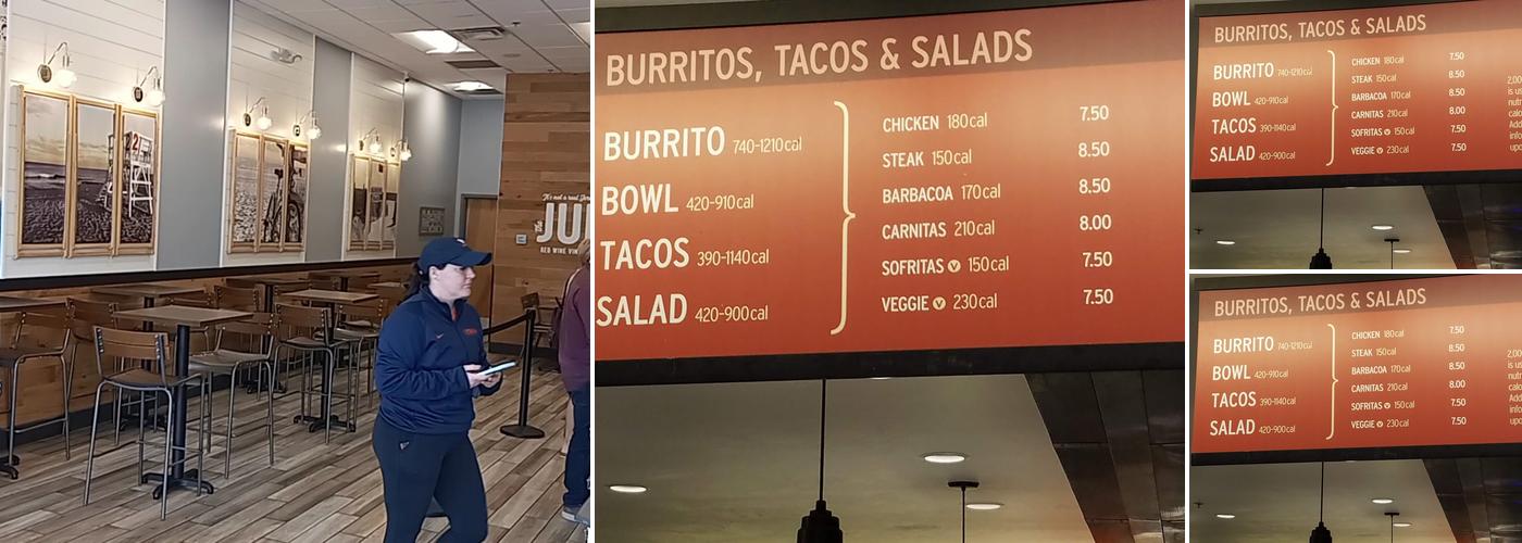 Chipotle Mexican Grill Menu