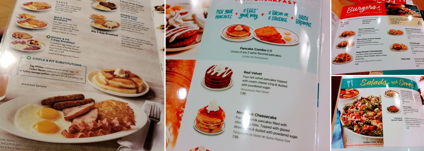 IHOP Menu