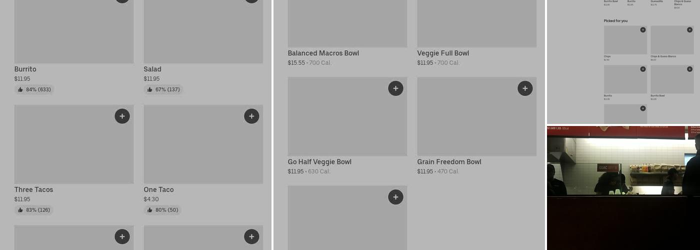 Chipotle Mexican Grill Menu