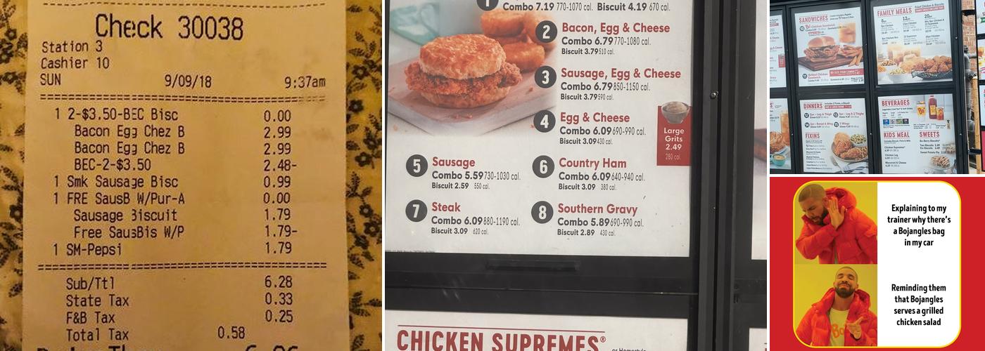 Bojangles Menu