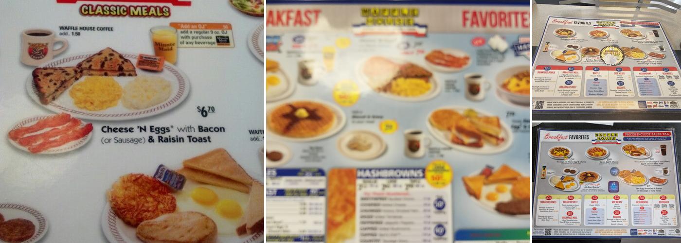 Waffle House Menu