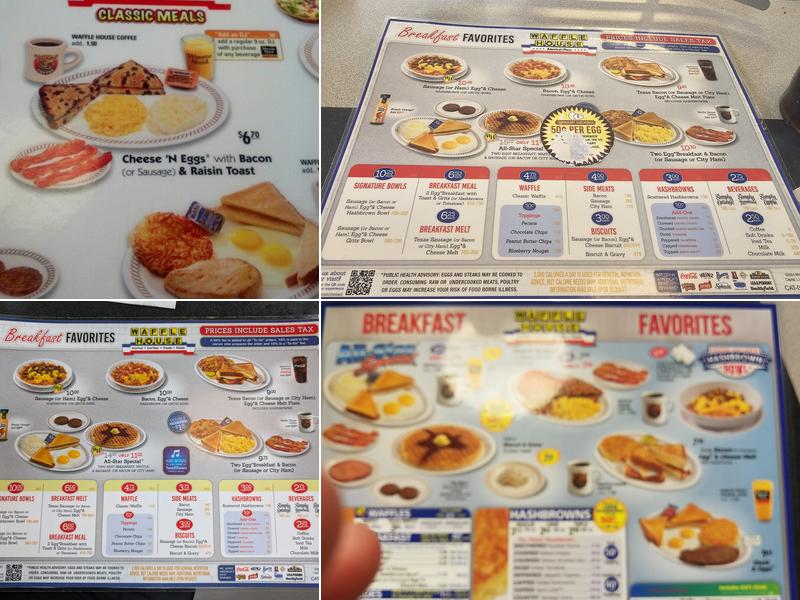 Waffle House Menu