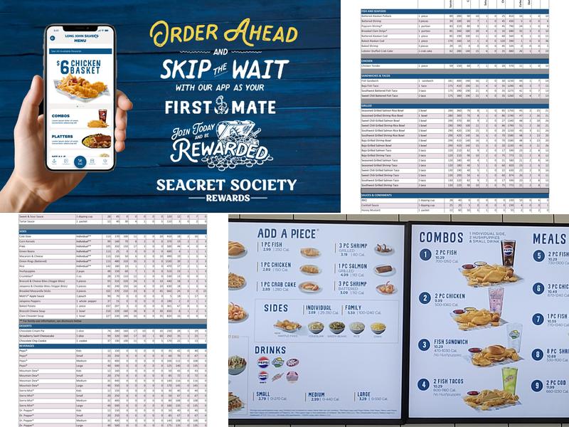 Long John Silver's Menu