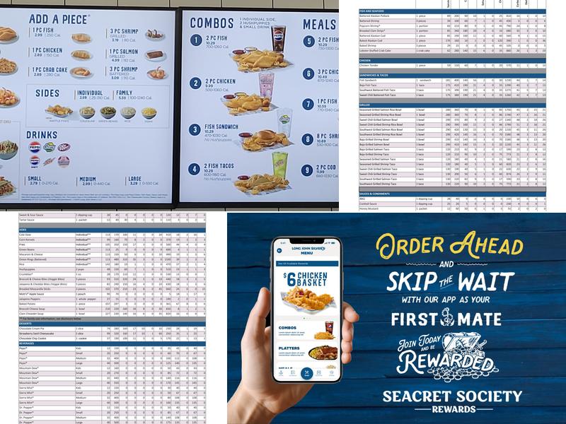Long John Silver's Menu